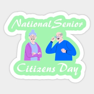 National Senior Citizens Day Sticker